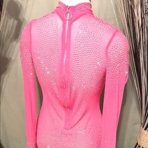 Jumpsuit with rhinestones